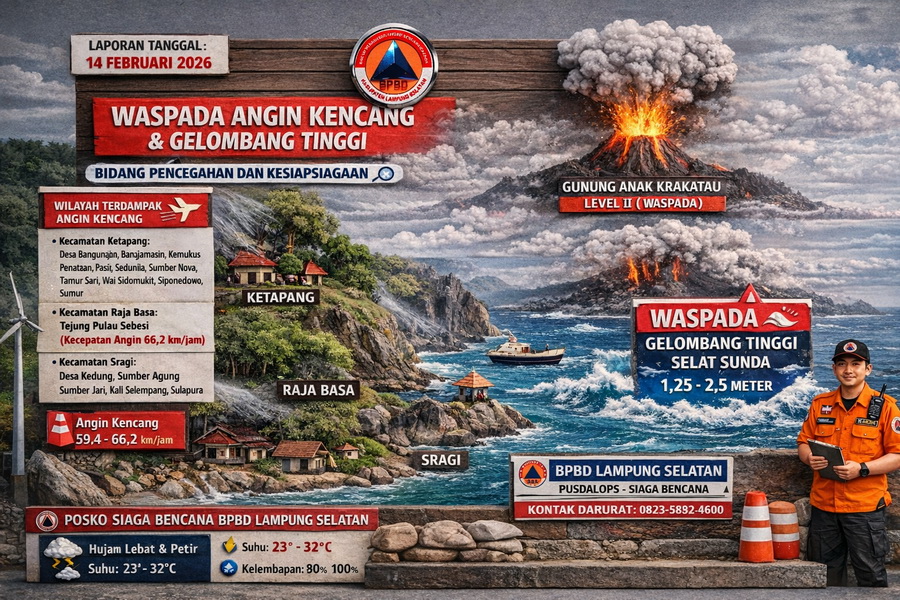 Potensi Angin Kencang dan Gelombang Tinggi di Sejumlah Titik